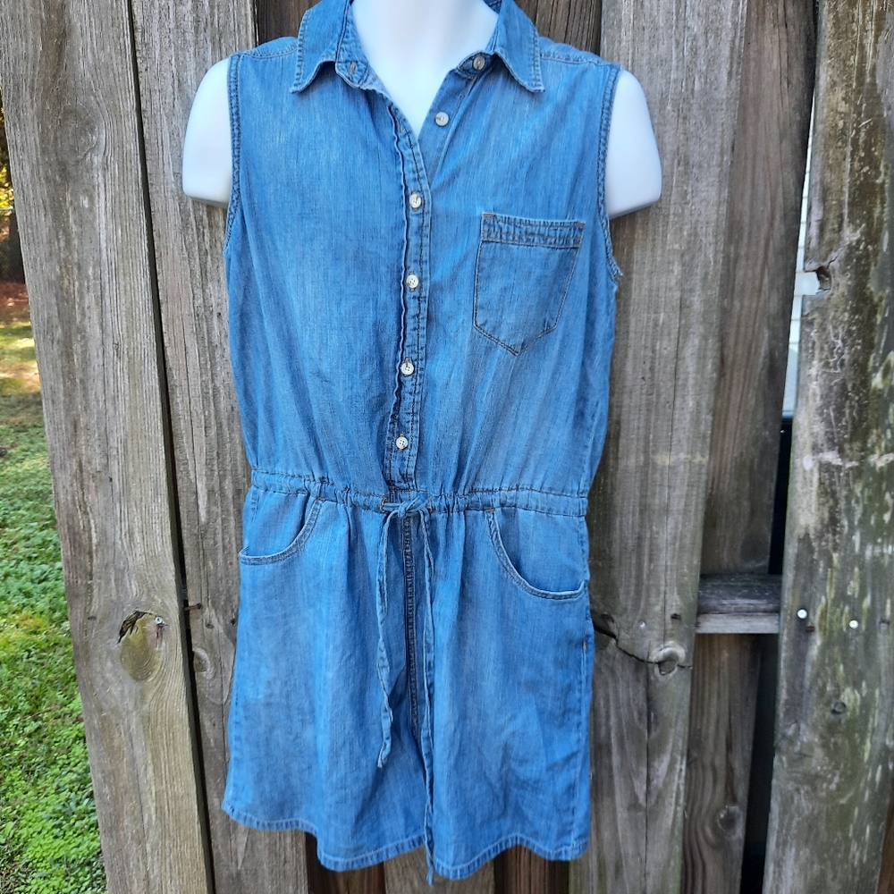 Universal Threads Overall Shorts Drawstring Med - image 1